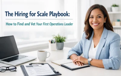 The Hiring for Scale Playbook: How to Find and Vet Your First Operations Leader
