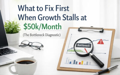 What to Fix First When Growth Stalls at $50k/Month (The Bottleneck Diagnostic)